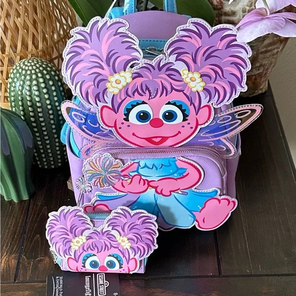 Loungefly Sesame Street Abby Cadabby Backpack and wallet SEAWORLD EXCLUSIVE - Picture 7 of 12